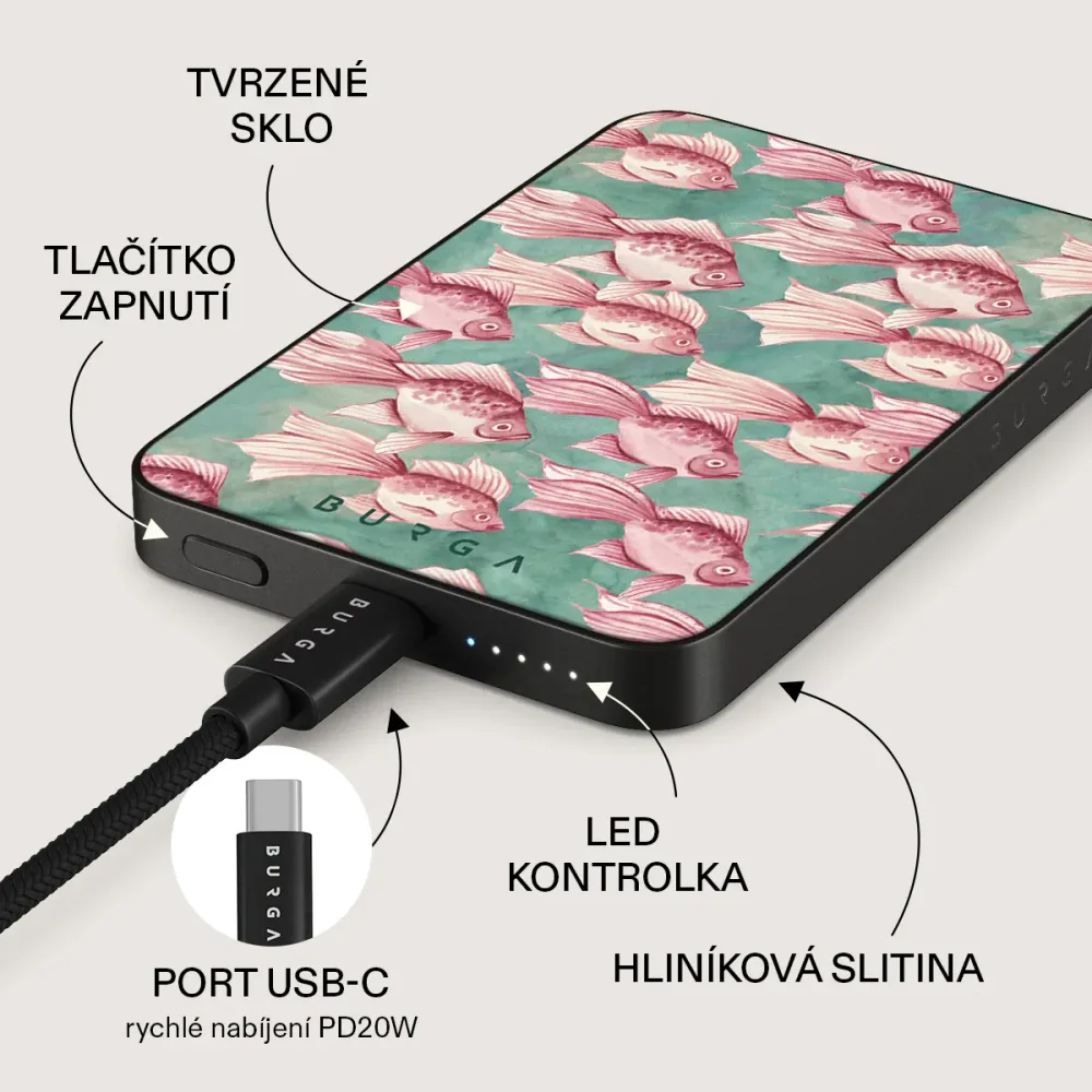 Yume - Magnetická powerbanka Zlata