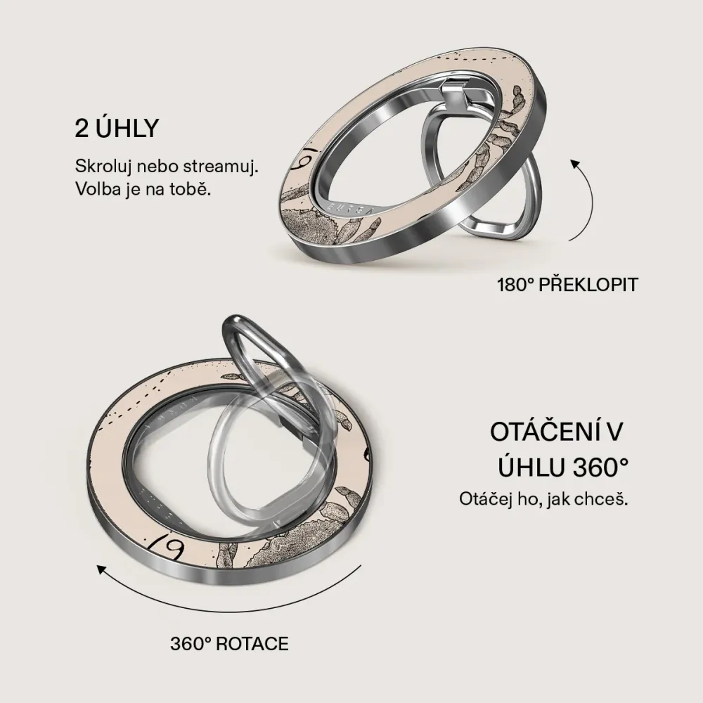 Cancer - Magnetický Držák Stribrna BURGA CZ