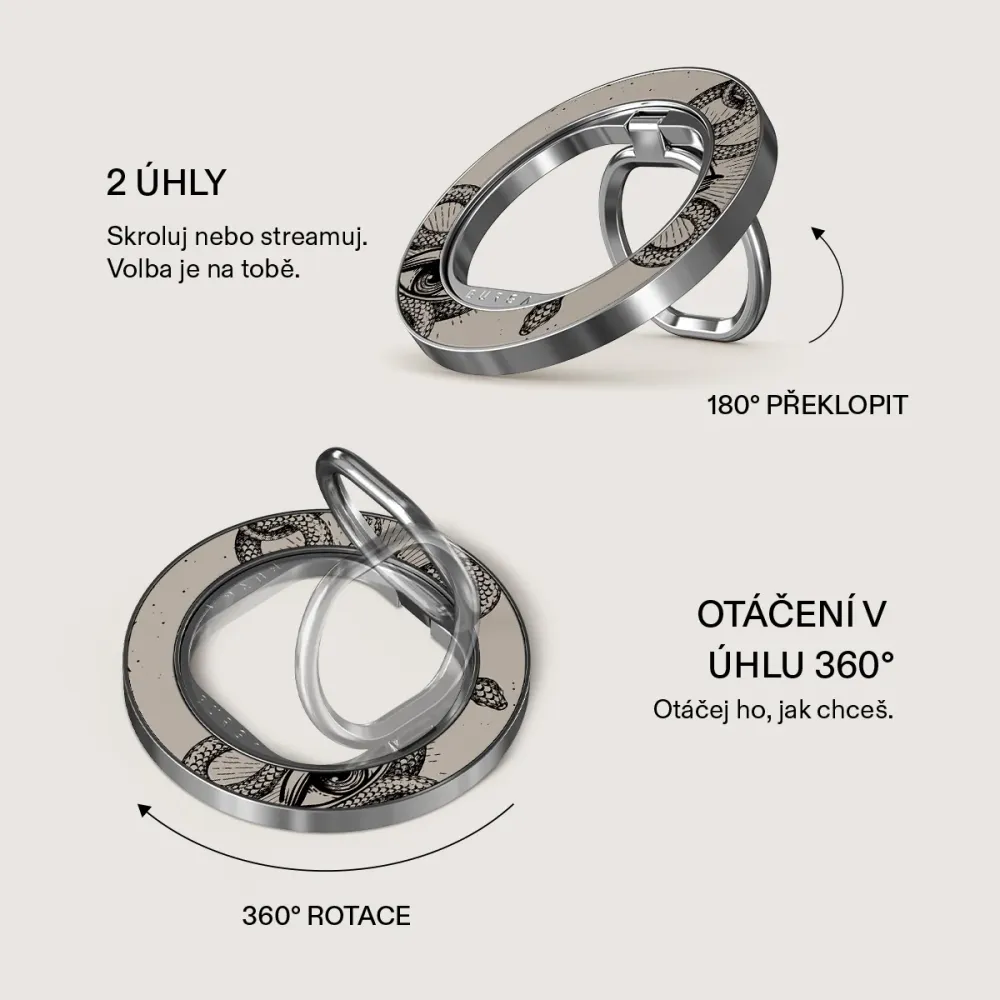 Gemini - Magnetický Držák Stribrna BURGA CZ