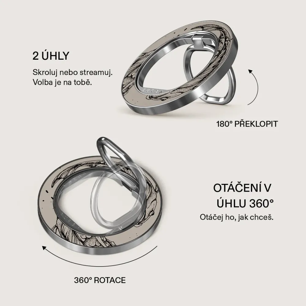 Pisces - Magnetický Držák Stribrna BURGA CZ