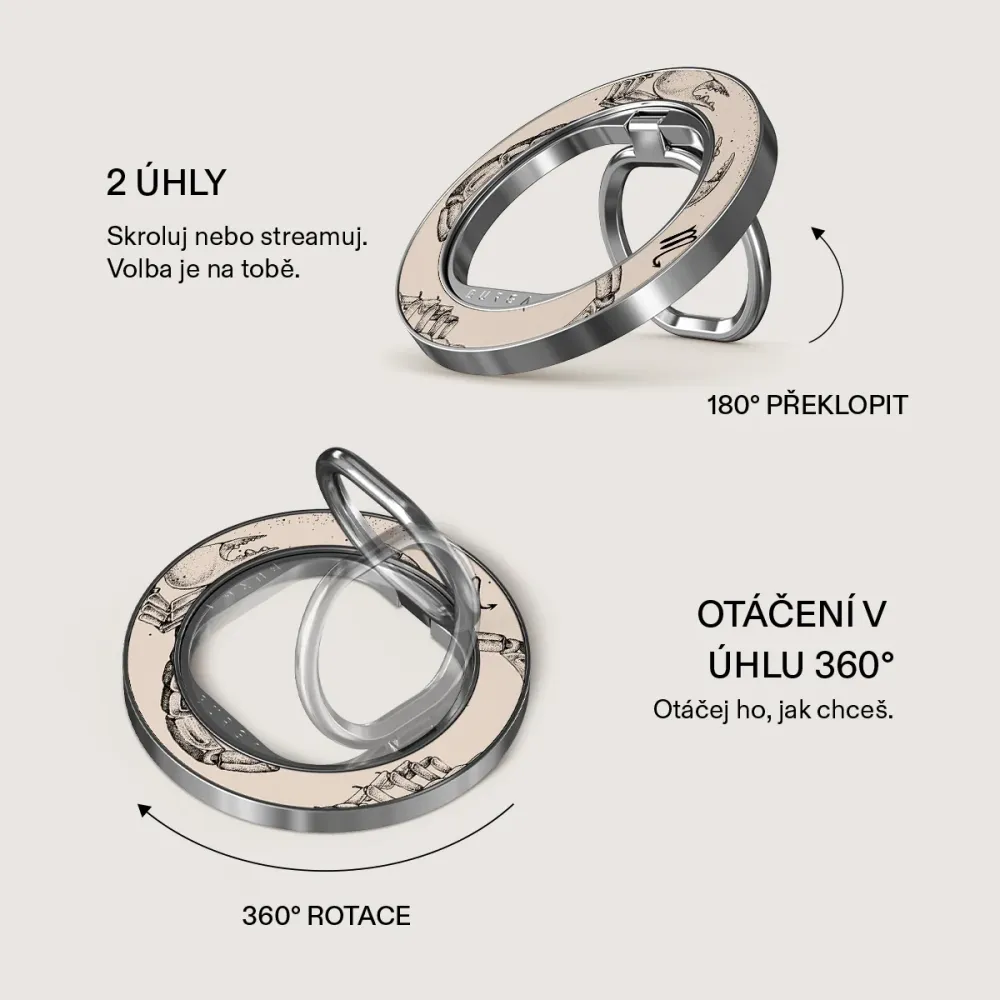 Scorpio - Magnetický Držák Stribrna BURGA CZ