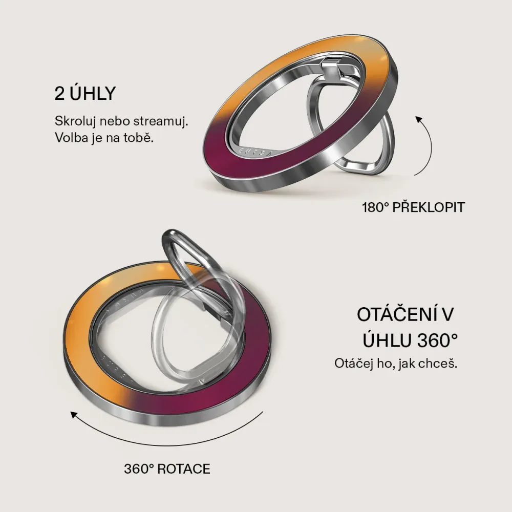 Twin Flame - Magnetický Držák Stribrna