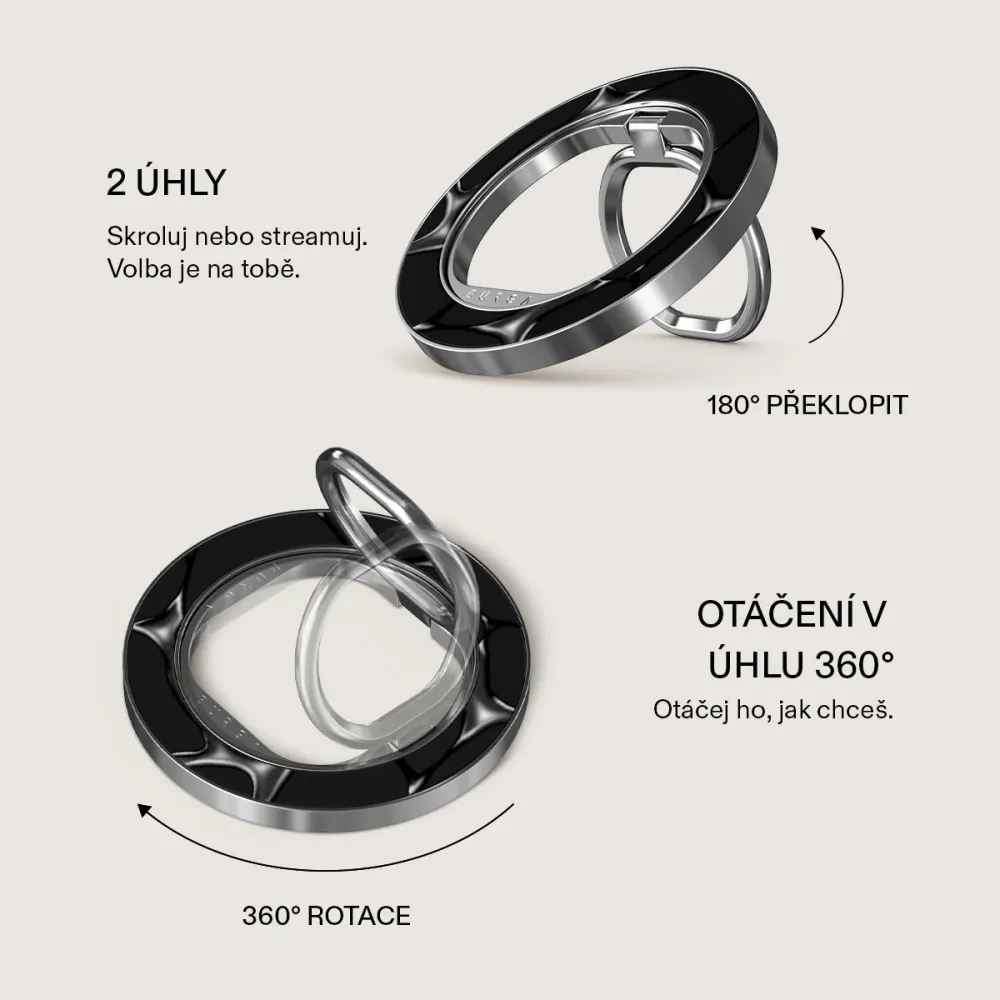 Void - Magnetický Držák Stribrna