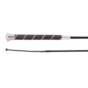 Orion dressuurzweep met glinsterend handvat Black/Silver 110