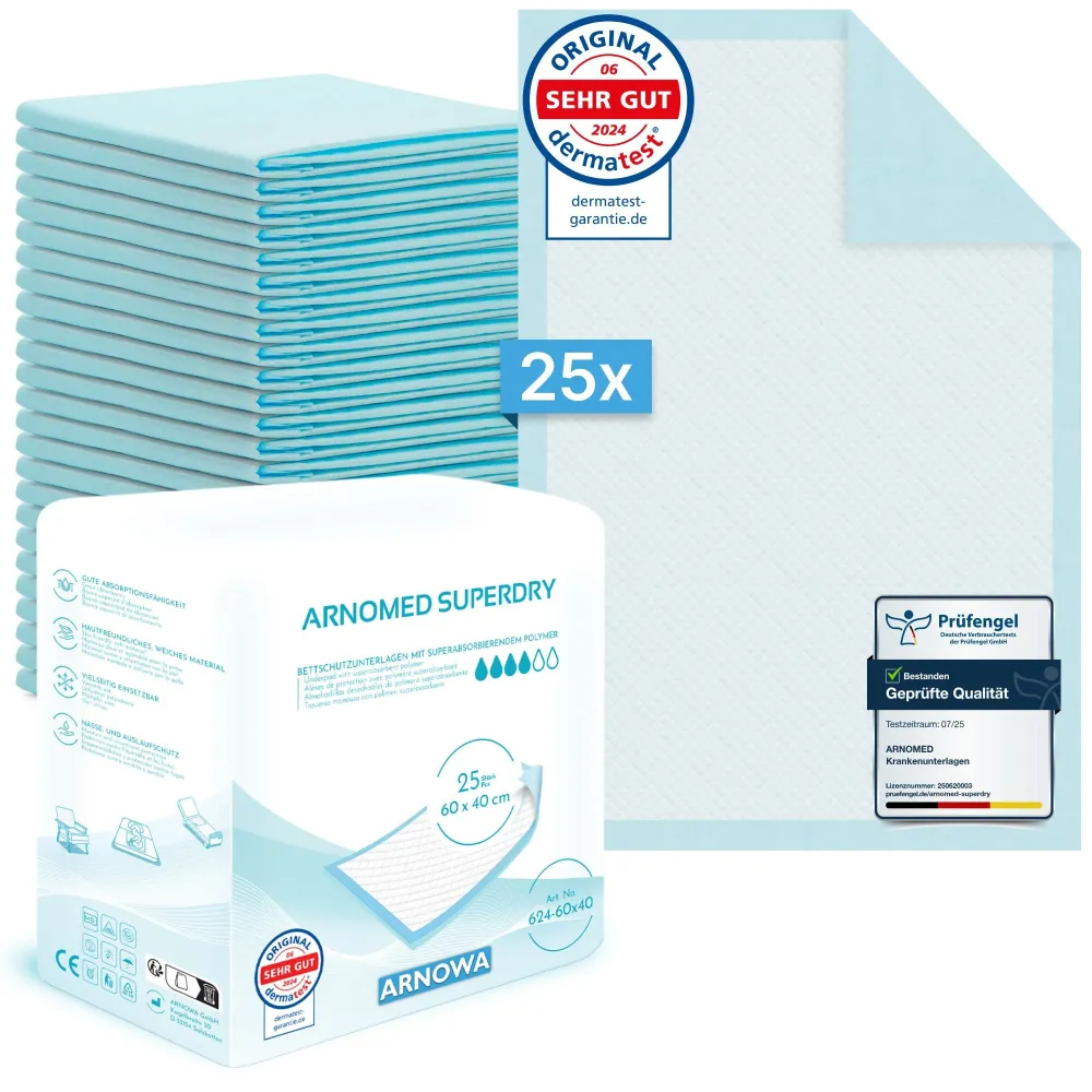 Professional Marine Almofada médica absorvente ARNOMED SUPERDRY com SAP 60x40cm