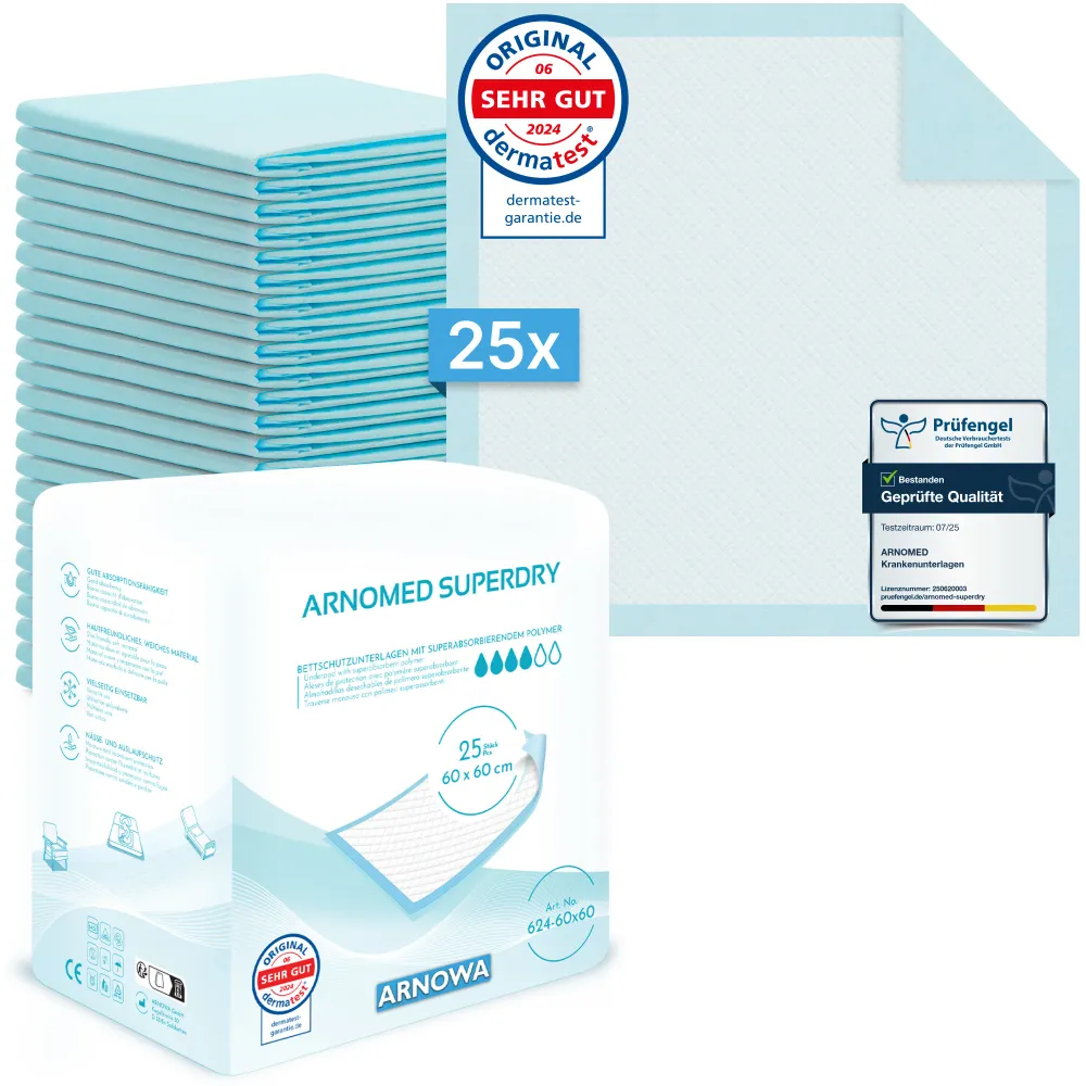 Professional Marine Almofada médica absorvente ARNOMED SUPERDRY com SAP 60x40cm