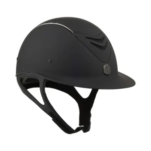 Avance Matt Casco da equitazione Black/Chrome 2 (IPX7 Waterproof)