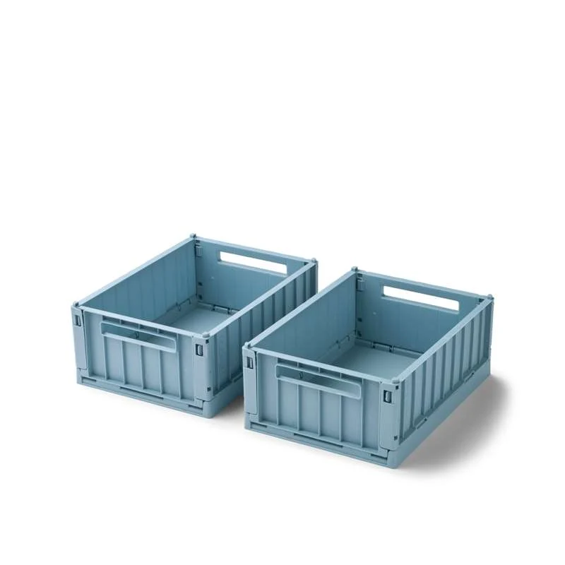 Liewood Weston Opbevaringsboks - 2-pak - Slim - Beach Blue