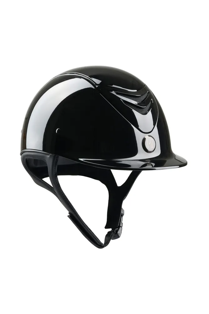 Mořská třída Defender Vyměnitelný Glossy Casco da equitazione Black 2