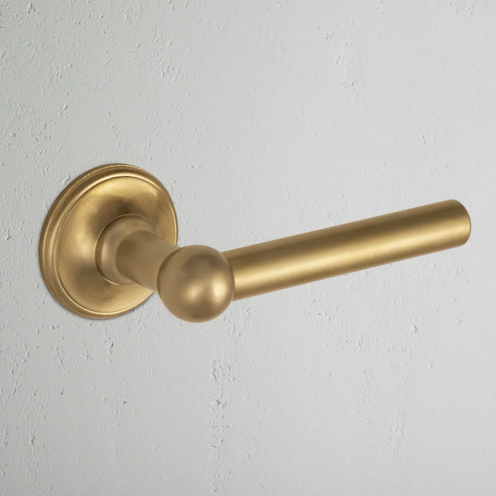Harper Sprung Door Handle - Antique Zlatý kov