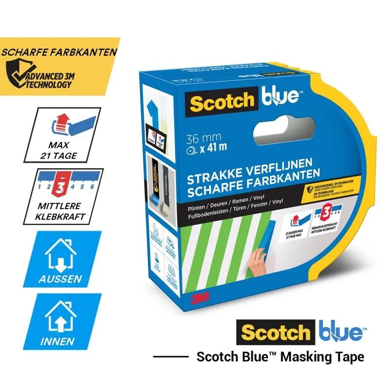 ScotchBlue™ Malerabdeckband für scharfe Linien