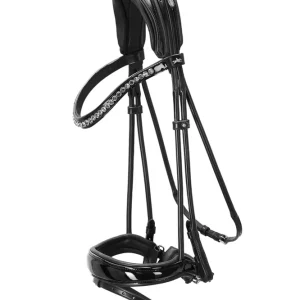 Průmyslový těžký provoz Westminster Trense black/patent/silver V