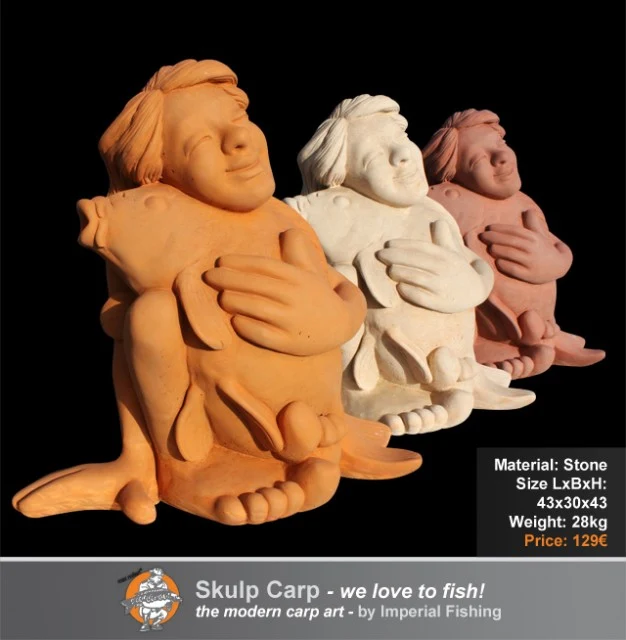 KULDULD CARP - rádi lovíme! (Stone socha) - přirozená