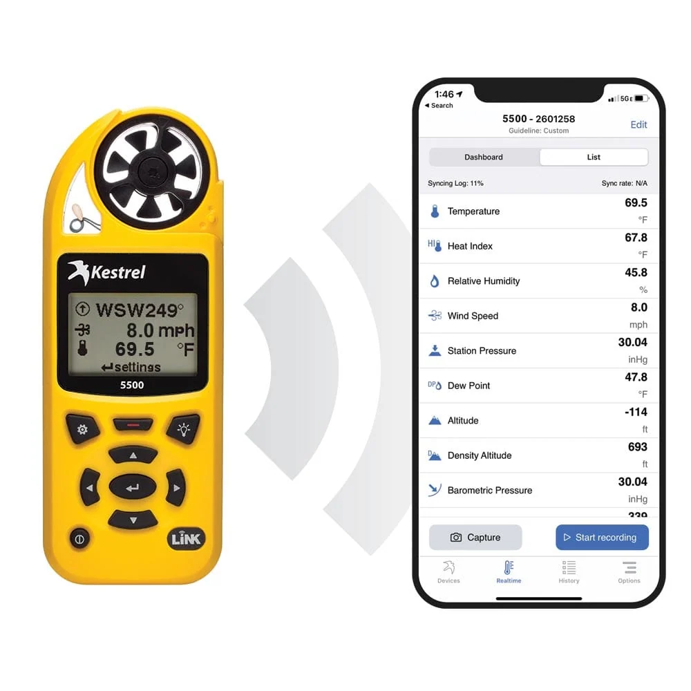 Kestrel 5500 kapesní meteorologický přístroj / stanice