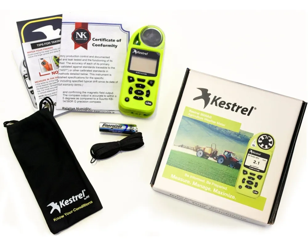 Kestrel 5500AG zemědělský / měřič počasí pro hospodářská zvířata
