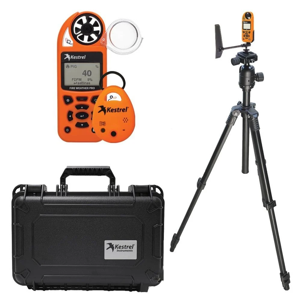 Kestrel Fire Weather Sada (měřič, datalogger, stativ, držák větrníku, pevné pouzdro)