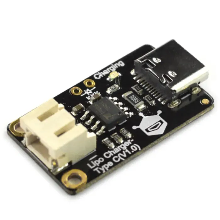 USB Type-C modul nabíječky LiPo baterií: nabíjení 3,7V lithium-iontových baterií DFRobot