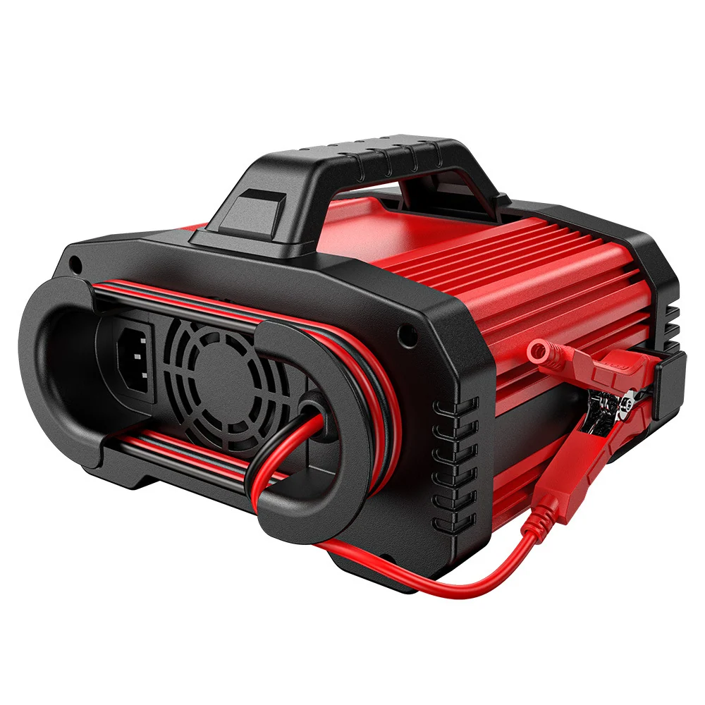 25A Nabíječka autobaterie, 12V 25A 24V 15A Nabíječka pro olověné, AGM LiFePO4 baterie, Nabíječka pro vozidla, Inteligentní...