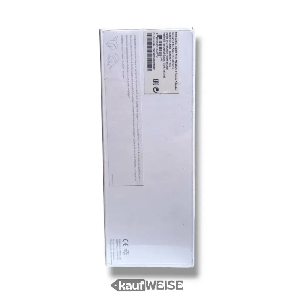 Originální napájecí zdroj Apple 45W MagSafe 2 | MD592Z/ | pro MacBook Air | NOVÉ orig