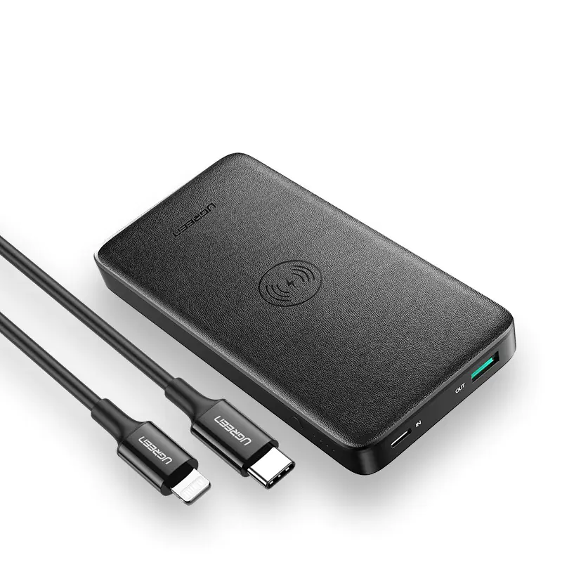 Rychlé nabíjení bezdrátové powerbanky - 10 000 mAh s duálním výstupem