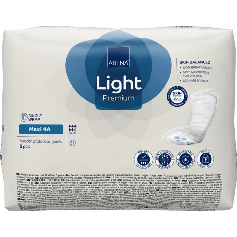 Abena Light Maxi 4a, Premium | Pacote (8 casais)