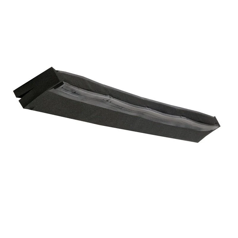 Clipe de borracha de célula de substituição preto, fenda 420x20x22mm