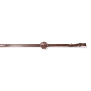 Deauville 5/8inch Web Reins 9 Stops Brown/Gold F