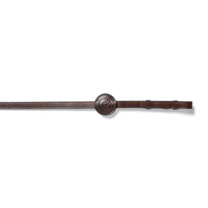 Deauville 5/8inch Web Reins 9 Stops Brown/Silver C