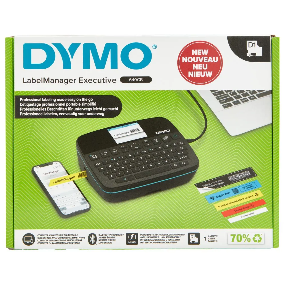 640CB Portable & Rechargeable DYMO