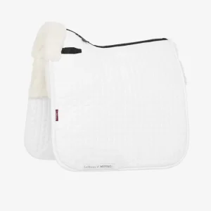 Merino+ Sottosella da Dressage effetto scamosciato, mezza foderato White M