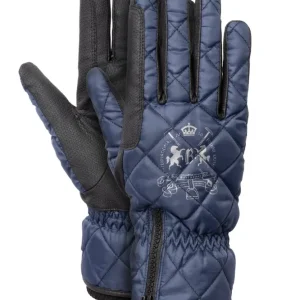 Onyx Vanntette polstrede ridehansker Titan navy 7