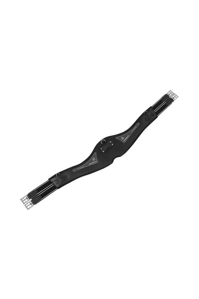 popręg skokowy z żelem Black 140 cm