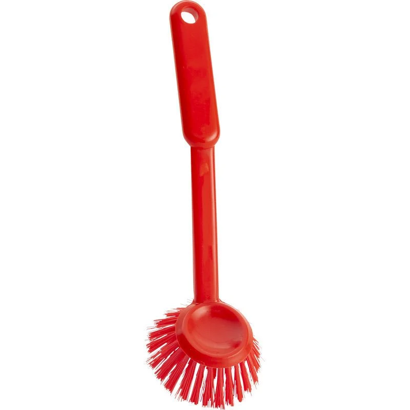 Rinse brush round, Ø 0.35mm robust, 255xø70x23mm Red