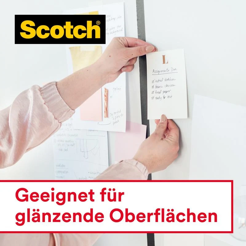 Scotch® Crystal Klebeband, 19 mm x 7.5 m, 1 Rolle + Handabroller