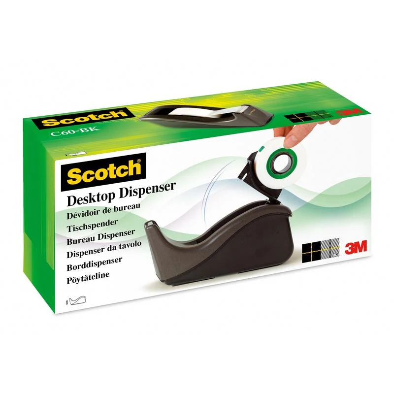 Scotch™ Klebeband-Abroller C60 + Scotch® Magic™ Unsichtbares Klebeband, 19 mm x 33 mm