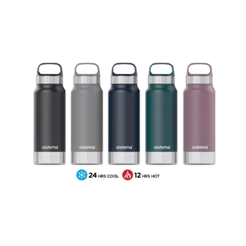 Sistema Termoska - Nerezová ocel - 650ml - Charcoal