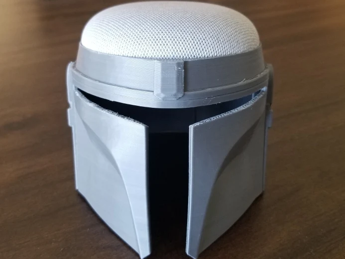 Support mandalorien pour Google Nest Compact Orange