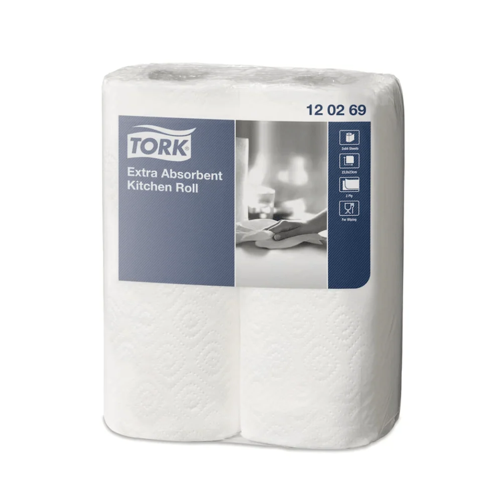 Tork 120269 Extra-Suction Roll Bucătărie Premium 2-LAGIG | Carton (24 de roluri)