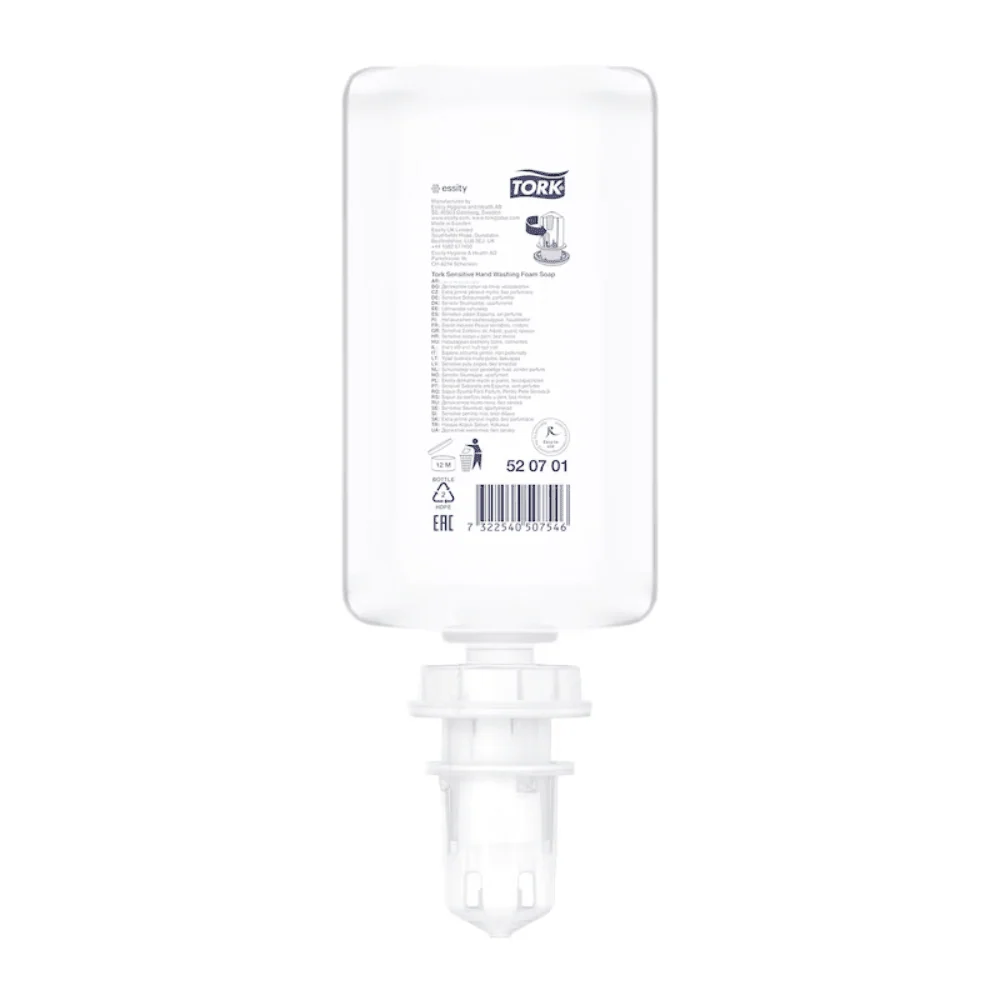 Tork 520701 Sensitive Hand-Schaumseife Premium S4 | Flasche (1 l)