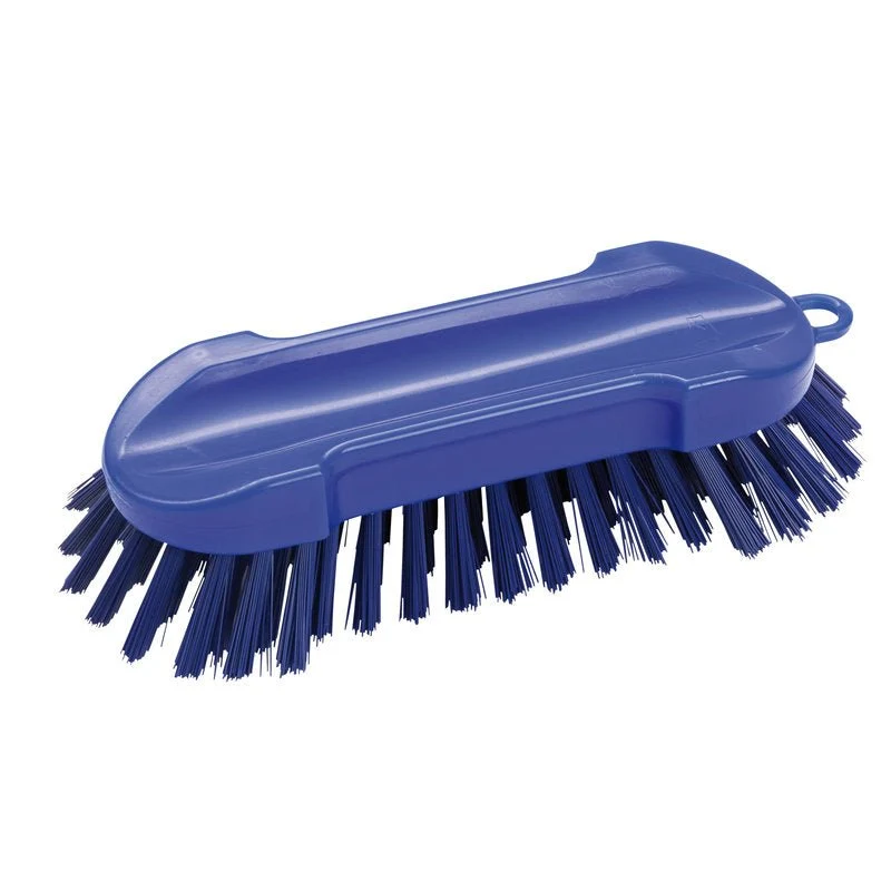 Washing brush round, robust 205x65x30mm Red