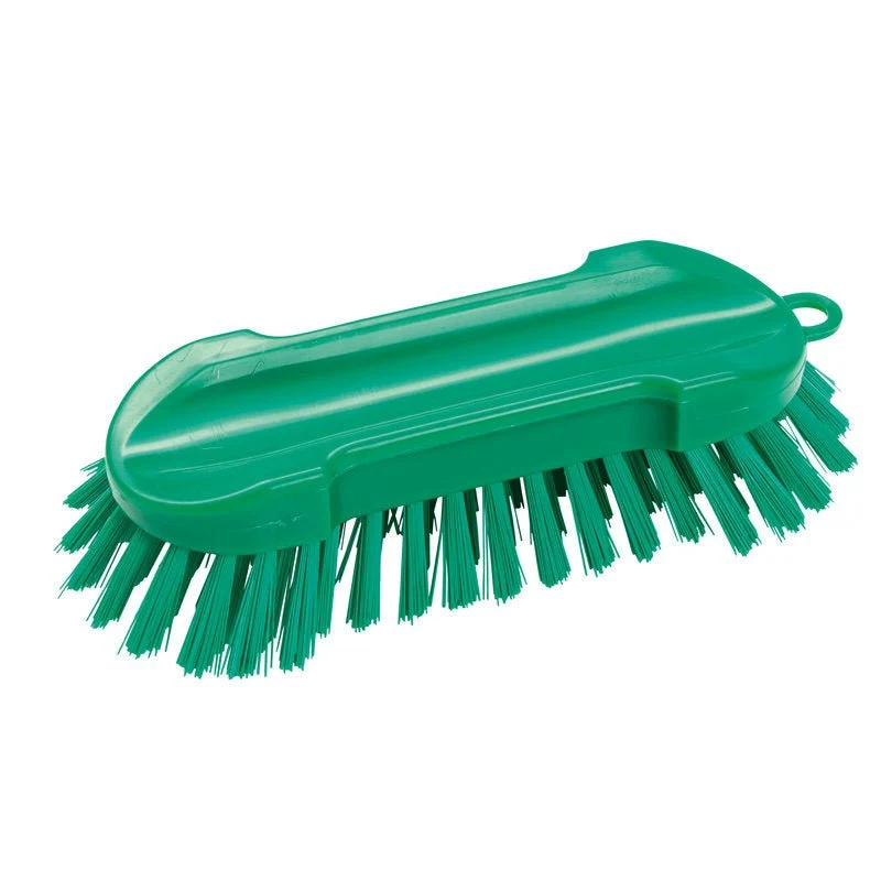Washing brush round, robust 205x65x30mm Red