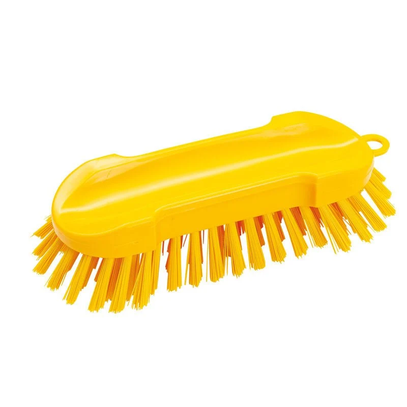 Washing brush round, robust 205x65x30mm Red