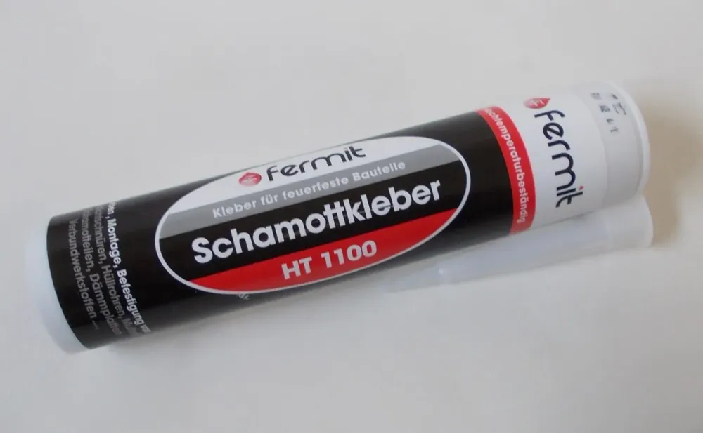 Šamotové lepidlo odolné vůči vysokým teplotám 1100°C kartuše 310ml