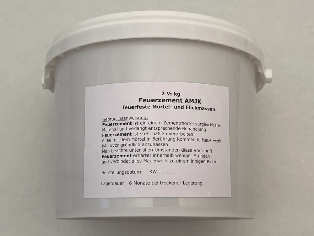 Šamotová malta Šamotový cement kbelík 2,5 kg