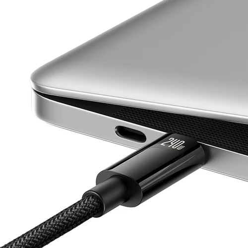 Baseus CAWJ040101 USB-C kabel 240W 480Mb/s 2m černý šedý
