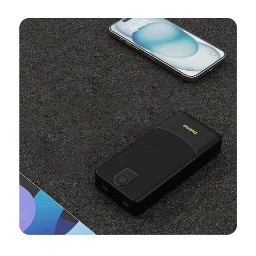 Baterie Dudao K10Pro 2,4 20 000 mAh 2 USB- - černá.
