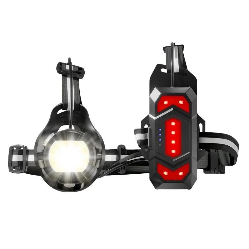 2 cyklistické běžecké lampy s varováním na hrudi WEST BIKING