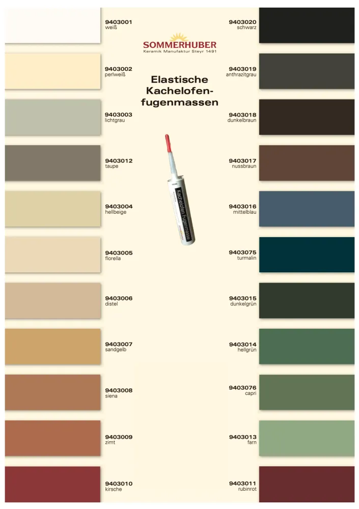 Elastický tmel na spáry HELLBEIGE pro krby kachlová kamna v kartuších