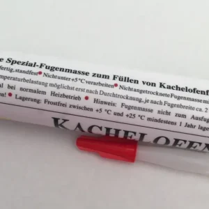 Elastický tmel na spáry v tmavě hnědé barvě pro krby kachlová kamna v kartuších