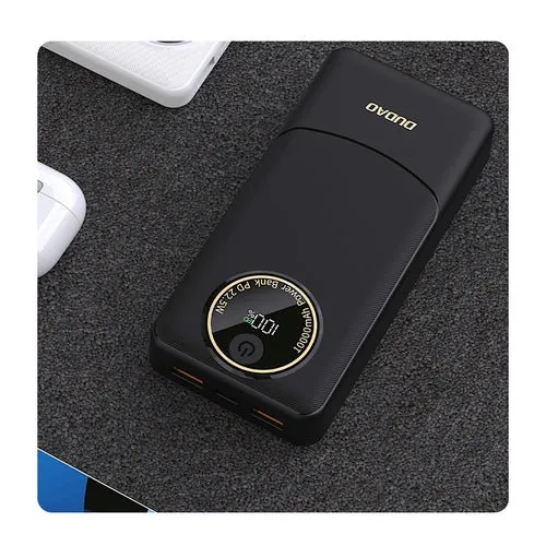 Externí baterie Dudao K12Pro 22,5W PD 20000mAh USB-/USB-C - černá